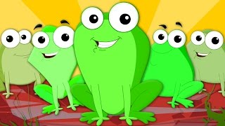 Five Little Speckled Frogs  Nursery Rhymes  Kids Songs  Baby Rhymes [upl. by Ennairak]