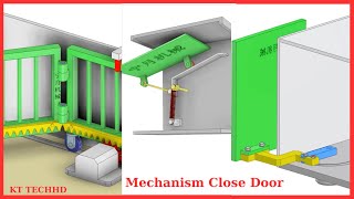 Mechanism Close Door Mechanical Engineering Knowledge [upl. by Alemahs]