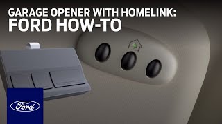 Universal Garage Door Opener with Homelink  Ford HowTo  Ford [upl. by Maurits]