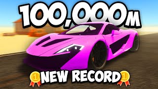 I Reached 100000 Meters Using This SECRET METHOD in A Dusty Trip Roblox [upl. by Idnas]