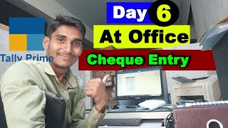 Cheque Entry in Tally Prime 🧑‍💻 [upl. by Rodablas]