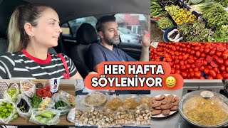 VİZYONSUZ DEMİŞ AMA İZLİYOR😂😂CUMARTESİ PAZARI FİYATLAR VE ALIŞVERİŞİM👍BUZLUK İÇİN ALDIM👍HIZLI MENÜ [upl. by Niuqram]