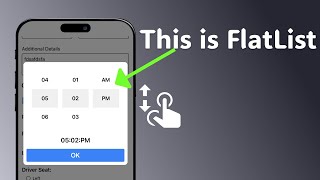 React Native Advance Use of FlatList  Time Selector UI [upl. by Wilma]