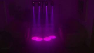 FreeStyler 4 x Marq Gesture Spot 100 DMX Light Show [upl. by Mei]