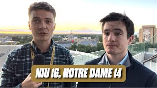 quotIts inexcusablequot — Postgame reaction to Notre Dames EMBARRASSING 1614 loss to NIU [upl. by Kingsley]