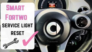 Smart Fortwo  Service Light Reset  How to [upl. by Ilehs196]