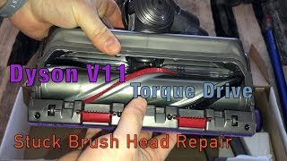 Dyson V11 Torque drive Head repair  When it stops spinning and gets stuck [upl. by Acus]