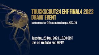 TruckScout24 EHF FINAL4 2023 DRAW [upl. by Aicinoid]