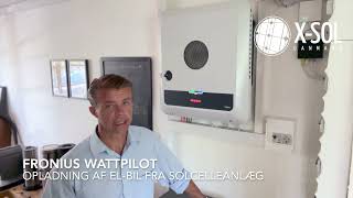 Fronius Wattpilot opladning af elbil fra egen strøm fra solcelleanlæg [upl. by Leiuqeze]