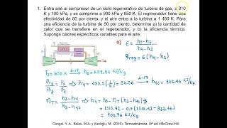 Ciclo Brayton con regeneración [upl. by Eeryt131]