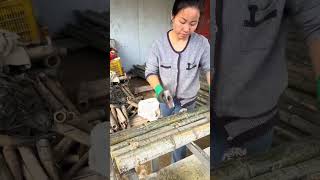 Bamboo straightening process [upl. by Zondra401]