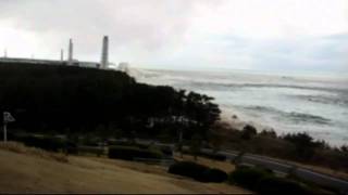 Japan video shows moment tsunami hit Fukushima nuclear plant [upl. by Edas733]