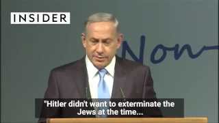 Netanyahu says Hitler didnt want to kill the Jews but a Muslim convinced him to do it [upl. by Anwahsar]