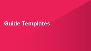 Pendo InApp Guide Templates [upl. by Gnuoy466]