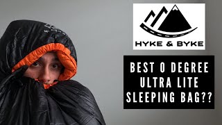 Hyke amp Byke Eolus Zero Degree Sleeping Bag [upl. by Elleral273]