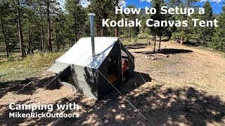 Setup a Kodiak Canvas Tent 10x10 [upl. by Aoniak]