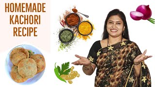 Easy Homemade Kachori Recipe Shegaon Kachori SMITA DESHPANDE  NASHIK [upl. by Leeth]