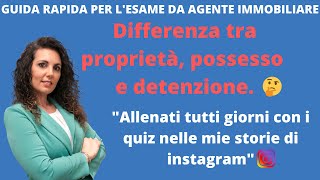 Il possesso la detenzione e la proprietà [upl. by Devon]