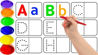 Collection of uppercase amp lowercase alphabet dotted lines ABCD alphabet writing alphabet song A Z [upl. by Deanna]