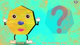 Shapes Song  53 Heptagon  Shapes Show Effects  BlackDiamond Nursery Rhymes amp Kids Song [upl. by Notlil]