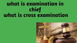 what is examination in chief [upl. by Killigrew]