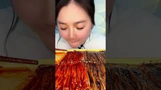 Asmr Mukbang Enoki Mushroom Special Show Challengers Food Spicist Spicy Yummy Yummy 1 [upl. by Erual]