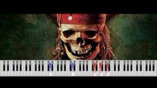 Hes a Pirate  midi to piano  midi download [upl. by Ulund772]