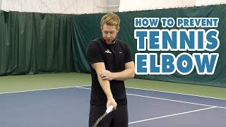 How To Prevent Tennis Elbow  Tennis Health Tip [upl. by Eirrol257]