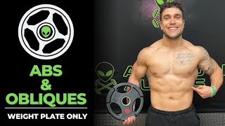 Intense 5 Minute Weight Plate Abs and Obliques Workout [upl. by Hoffmann]