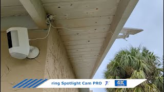 Ring Spotlight Cam Pro with Solar panel unboxing with installation [upl. by Winter]