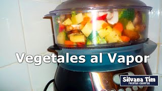 VERDURAS al VAPOR en la Vaporera eléctrica RECETA fácil [upl. by Alel765]