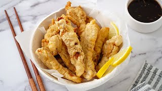 Crispy Chicken Tempura Recipe with Tempura Dipping Sauce [upl. by Richmond]