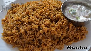 Kuska Recipe Plain Kuska Plain BiryaniLunch Box Recipe [upl. by Solenne]