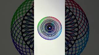 Watch How Circles Interlock to Form Magic asmr art 2024 shorts spirograph usa [upl. by Etteloiv]