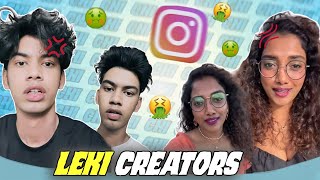 LEKI INSTAGRAM CREATORS  BIGLIKITHB  VALLIBHAVI REDDY ROAST  HCB [upl. by Ennirac350]