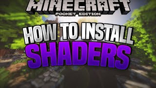 MCPE 116 How to install SHADERS on ANDROID [upl. by Harness]