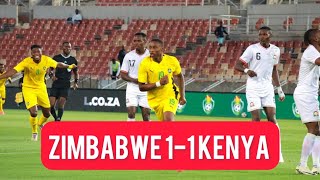 Zimbabwe 11 Kenya Match Congratulations Zimbabwe for Qualifying for Morocco 2025 AFCON [upl. by Feigin]