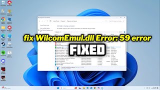 FIXED WilcomEmuldll Error 59 error in Windows 1011 [upl. by Siva]