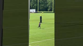 Ravens training camp Todd monken throw ball to pop Warner Pikesville wildcats 8u Mason barr [upl. by Fidelas]