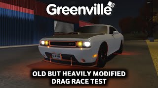 STUNNING EXHAUST CAR IN GREENVILLE Dodge Challenger Wise 2013 Drag Race Test Roblox [upl. by Ahsinit]