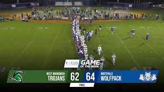 FOCUS Broadband Game of the Week West Brunswick vs Whiteville [upl. by Naeroled]