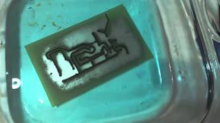 Etching a Printed Circuit BoardPCB using sodium persulfate [upl. by Sephira]