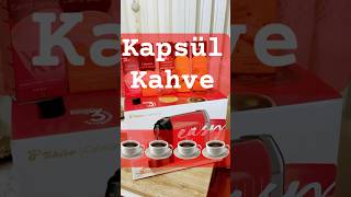 Kapsül kahve makinası aldık ☕️🙏🏼 kahve coffee coffie kapsul capsulecoffee capsule unbox [upl. by Brazee357]