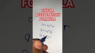 Linear Acceleration Formula [upl. by Rihaz]