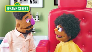 Sesame Street Wes First Barbershop Haircut [upl. by Assillem]