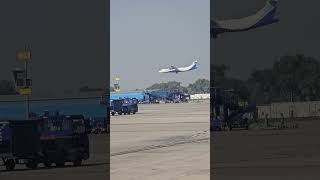 INCREDIBLE LANDING  ATR72600 Touches Down at Delhi Airport short landing [upl. by Marion]