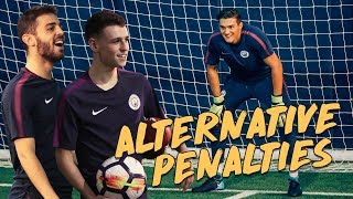 RABONA PENALTY  Bernardo Silva v Phil Foden  Alternative Penalties [upl. by Alekahs]