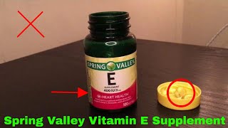 ✅ How To Use Spring Valley Vitamin E Supplement Review [upl. by Ailemaj487]