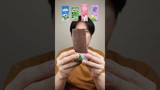 EATING MILK PUDDING WITH CHOCOLATE COATING asmr mukbang [upl. by Lanna808]