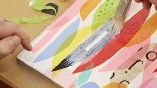 How to tissue paper collage [upl. by Annekahs]